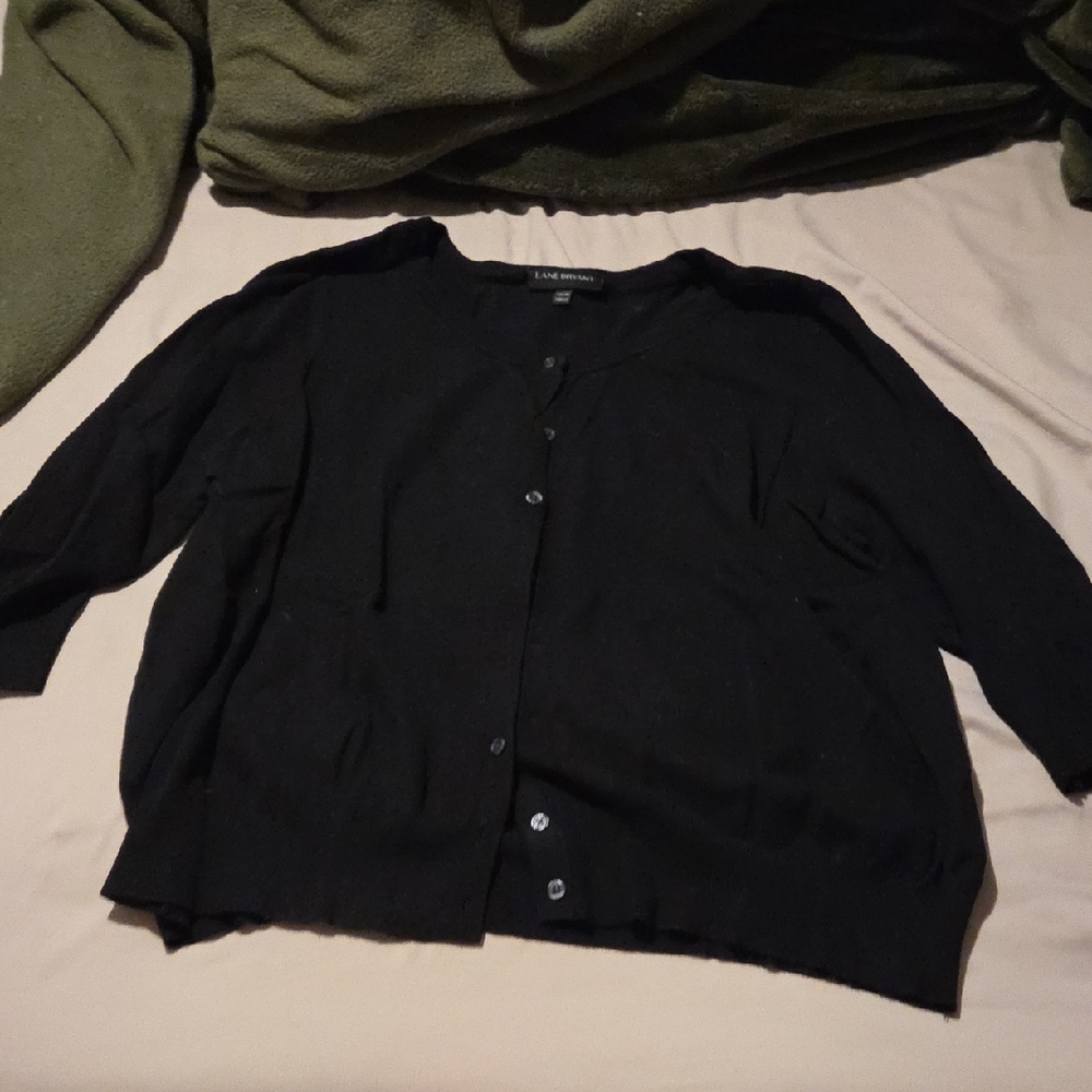 Lane Bryant Black Cardigan Sweater